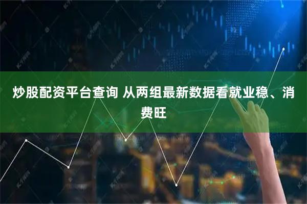 炒股配资平台查询 从两组最新数据看就业稳、消费旺
